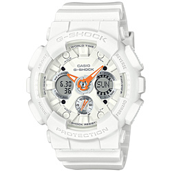 CASIO(カシオ) G-SHOCK(Gショック)スタイリッシュ&スポーティシリーズ ホワイト(針:オレンジ) GMA-S120SA-7A1JF