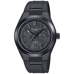 CASIO(カシオ) 【自動巻き(手巻き付き)】EDIFICE(エディフィス)フォージドカーボン採用 メカニカル3針デイトモデル ブラック EFK-100XPB-1AJF