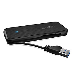 【在庫限り】 ESD-EC0480GBK(ブラック)　外付けポータブルSSD [USB3.1 Gen1・2.0/480GB] ケーブル収納対応
