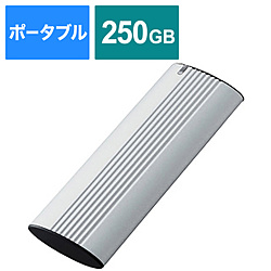 ESD-EH0250GSV 外付けSSD USB-C＋USB-A接続 PS5/PS4対応(Chrome/iPadOS/Mac/Windows11対応) シルバー ［250GB /ポータブル型］