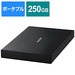 ESD-EJ0250GBK 外付けSSD PS5対応 USB-A接続  ブラック ［ポータブル型 /250GB］