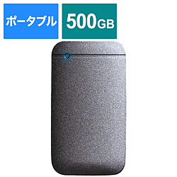 ESD-EF0500GBKR 外付けSSD PS5対応 USB-C＋USB-A接続 ブラック ［ポータブル型 /500GB］