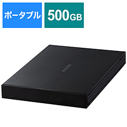 ESD-EJ0500GBKR 外付けSSD USB-A接続 PS5/PS4、録画対応(Chrome/iPadOS/iOS/Mac/Windows11対応) ブラック ［500GB /ポータブル型］ 【sof001】