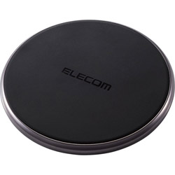 ELECOM(エレコム) Qi規格対応ワイヤレス充電器 10W 5W Type-C入力 卓上タイプ  ブラック W-QA14BK