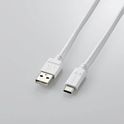 ELECOM(GR) Type-C USB-CP[u X}zp USBiA-Cj Fؕi ܂Ƃ܂P[u `L R  zCg MPA-MAC20NWH m2.0mn y864z