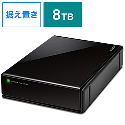 ELECOM(エレコム) ELD-QEN2080UBK ［据え置き型 /8TB］ 外付けHDD USB-A接続 テレビ録画向け ブラック