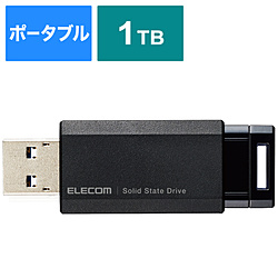 ESD-EPK1000GBK 外付けSSD USB-A接続 PS5/PS4、録画対応(Chrome/iPadOS/iOS/Mac/Windows11対応) ブラック ［1TB /ポータブル型］