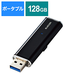 ESD-EMN0128GBKR 外付けSSD USB-A接続 PS5/PS4、録画対応(iPadOS/iOS/Mac/Windows11対応) ブラック ［128GB /ポータブル型］