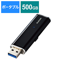 ESD-EMN0500GBKR 外付けSSD USB-A接続 PS5/PS4、録画対応(iPadOS/iOS/Mac/Windows11対応) ブラック ［500GB /ポータブル型］