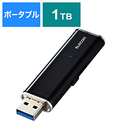 ESD-EMN1000GBKR 外付けSSD USB-A接続 PS5/PS4、録画対応(iPadOS/iOS/Mac/Windows11対応) ブラック ［1TB /ポータブル型］