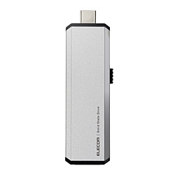 ESD-EWA0500GSV 外付けSSD USB-C＋USB-A接続 PS5/PS4、録画対応(Android/iPadOS/Mac/Windows11対応) シルバー ［500GB /ポータブル型］