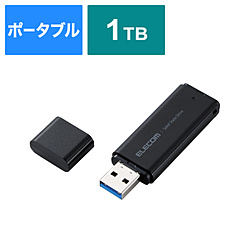 ESD-EMC1000GBK 外付けSSD USB-A接続 PS5/PS4、録画対応(Mac/Windows11対応) ブラック ［1TB /ポータブル型］