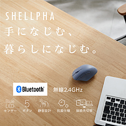 ޥ SHELLPHA  S(Chrome/Android/iPadOS/iOS/Mac/Windows11б) ͥӡ M-SH21MBSKNV BlueLED /̵(磻쥹) /5ܥ /BluetoothUSB