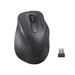 ELECOM(エレコム) マウス EX-G Lサイズ 抗菌(Chrome/Mac/Windows11対応) ブラック M-XGL30DBSKCBK ［BlueLED /無線(ワイヤレス) /5ボタン /USB］