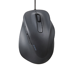 ELECOM(エレコム) マウス EX-G Lサイズ 抗菌(Chrome/Mac/Windows11対応) ブラック M-XGL30UBSKCBK ［BlueLED /有線 /5ボタン /USB］