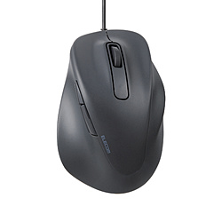 ELECOM(エレコム) マウス EX-G Mサイズ 抗菌(Chrome/Mac/Windows11対応) ブラック M-XGM30UBSKCBK ［BlueLED /有線 /5ボタン /USB］