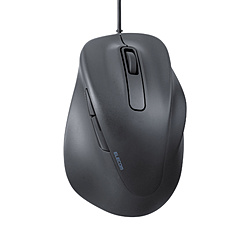 ELECOM(エレコム) マウス EX-G XLサイズ 抗菌(Chrome/Mac/Windows11対応) ブラック M-XGXL30UBSKCBK ［BlueLED /有線 /5ボタン /USB］