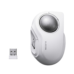 ELECOM(���쥳��) �ޥ��� �ȥ�å��ܡ����bitra�׿ͺ��������(Chrome/Android/iPadOS/iOS/Mac/Windows11�б�) �ۥ磻�� M-MT2MRSWH ��IR LED /̵��(�磻��쥹) /5�ܥ��� /Bluetooth��USB��