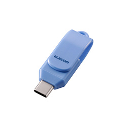 ELECOM(�G���R��) USB������ (Android/iPadOS/iOS/Mac/Windows11�Ή�) �u���[ MF-CEU3032GBU �m32GB /USB TypeC /USB3.2 /��]���n