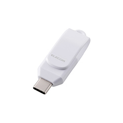 ELECOM(���쥳��) USB���� (Android/iPadOS/iOS/Mac/Windows11�б�) �ۥ磻�� MF-CEU3064GWH ��64GB /USB TypeC /USB3.2 /��ž����