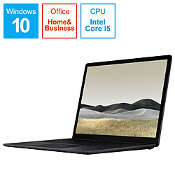 ノートパソコン Surface Laptop3（サーフェス ラップトップ3） ブラック V4C-00039 ［13.5型 /Windows10 Home /intel Core i5 /メモリ：8GB /SSD：256GB /Office HomeandBusiness /2019年10月モデル］