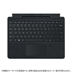 指紋認証センサー付き Surface Pro Signature キーボード  ブラック 8XF-00019
