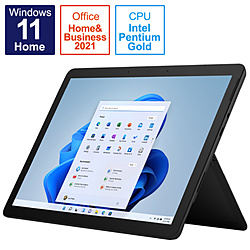 Microsoft(マイクロソフト) Surface Go 3  ブラック 8VA-00030 ［10.5型 /Windows11 S /intel Pentium /Office HomeandBusiness /メモリ：8GB /SSD：128GB /2022年モデル］ 【sof001】