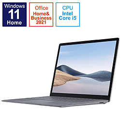 Surface Laptop 4  プラチナ 5BT-00087 ［13.5型 /Windows11 Home /intel Core i5 /メモリ：8GB /SSD：512GB /Office HomeandBusiness /日本語版キーボード /2022年モデル］