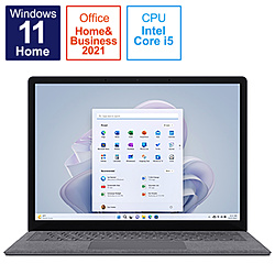 Microsoft(マイクロソフト) Surface Laptop 5 13.5インチ プラチナ [Windows 11 Home/Core i5/メモリ:8GB/SSD:256GB] QZI-00020