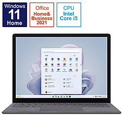 Microsoft(マイクロソフト) Surface Laptop 5 13.5インチ プラチナ [Windows 11 Home/Core i5/メモリ:16GB/SSD:512GB] R8N-00020