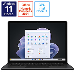 Microsoft(マイクロソフト) Surface Laptop 5 15インチ ブラック [Windows 11 Home/Core i7/メモリ:8GB/SSD:512GB] RFB-00045