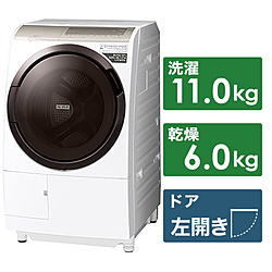 HITACHI(日立) ドラム式洗濯乾燥機   BD-SV110GL-W ［洗濯11.0kg /乾燥6.0kg /ヒーター乾燥(水冷・除湿タイプ) /左開き］ 【買い替え5000pt】