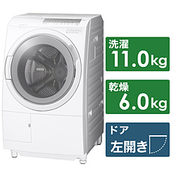 HITACHI(日立) ドラム式洗濯機   BD-SG110HL-W ［洗濯11.0kg /乾燥6.0kg /ヒーター乾燥(水冷・除湿タイプ) /左開き］