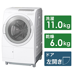 HITACHI(日立) ドラム式洗濯乾燥機  ホワイト BD-SG110JL-W ［洗濯11.0kg /乾燥6.0kg /ヒーター乾燥(水冷・除湿タイプ) /左開き］
