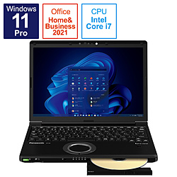 ノートパソコン レッツノート SVシリーズ ブラック CF-SV2DDUCR ［12.1型 /Windows11 Pro /intel Core i7 /Office HomeandBusiness /メモリ：16GB /SSD：512GB /日本語版キーボード /2022年6月モデル］