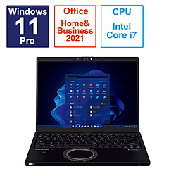 ノートパソコン レッツノート FV(LTE) ブラック CF-FV4BFNCR ［14.0型 /Windows11 Pro /intel Core i7 /メモリ：16GB /SSD：512GB /Office HomeandBusiness /日本語版キーボード /2023年6月モデル］