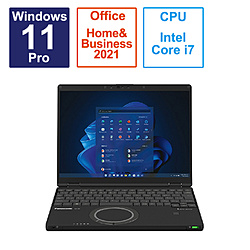 ノートパソコン レッツノート SR ブラック CF-SR4BDNCR ［12.4型 /Windows11 Pro /intel Core i7 /メモリ：16GB /SSD：512GB /Office HomeandBusiness /日本語版キーボード /2023年6月モデル］