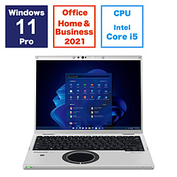 ノートパソコン レッツノート FV ブラック＆シルバー CF-FV4CDMCR ［14.0型 /Windows11 Pro /intel Core i5 /メモリ：16GB /SSD：512GB /Office HomeandBusiness /日本語版キーボード /2024年1月モデル］