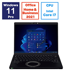 ノートパソコン レッツノート FV ブラック CF-FV4DDNCR ［14.0型 /Windows11 Pro /intel Core i7 /メモリ：16GB /SSD：512GB /Office HomeandBusiness /日本語版キーボード /2024年1月モデル］
