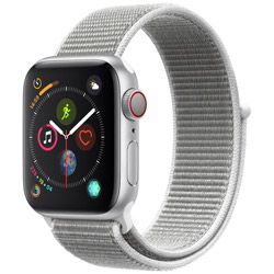 Apple Watch Series 4（GPS + Cellularモデル）- 40mm シルバーアルミニウムケースとシーシェルスポーツループ   MTVC2J/A