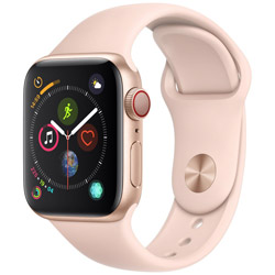Apple Watch Series 4（GPS + Cellularモデル）- 40mm ゴールドアルミニウムケースとピンクサンドスポーツバンド   MTVG2J/A