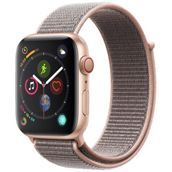 Apple Watch Series 4（GPS + Cellularモデル）- 44mm ゴールドアルミニウムケースとピンクサンドスポーツループ   MTVX2J/A