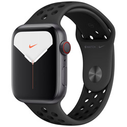 Apple Watch Nike Series 5（GPS + Cellularモデル）- 44mm スペースグレイアルミニウムケースとNikeスポーツバンド アンスラサイト/ブラック - S/M & M/L  スペースグレイアルミニウムケース MX3F2J/A