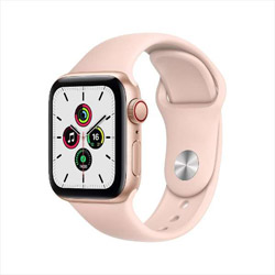 Apple Watch SE（GPS + Cellularモデル）- 40mmゴールドアルミニウムケースとピンクサンドスポーツバンド - レギュラー  ゴールドアルミニウム MYEH2J/A