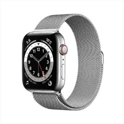 Apple Watch Series 6（GPS + Cellularモデル）- 44mmシルバーステンレススチールケースとシルバーミラネーゼループ  シルバーステンレススチール M09E3J/A