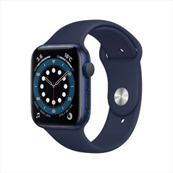 Apple Watch Series6 GPS 44mm ブルーアルミニウムケース ディープネイビースポーツバンド M00J3J/A