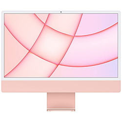 24インチiMac Retina 4.5Kディスプレイモデル: 8コアCPUと8コアGPUを搭載したApple M1チップ 256GB - ピンク  ピンク MGPM3J/A ［23.5型 /Apple M1 /メモリ：8GB /SSD：256GB /2021年5月］