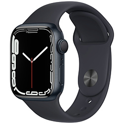 Apple(アップル) Apple Watch Series 7（GPSモデル）- 41mmミッドナイトアルミニウムケースとミッドナイトスポーツバンド - レギュラー  ミッドナイトアルミニウム MKMX3J/A 【sof001】