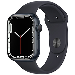 Apple(アップル) Apple Watch Series 7（GPSモデル）- 45mmミッドナイトアルミニウムケースとミッドナイトスポーツバンド - レギュラー  ミッドナイトアルミニウム MKN53J/A