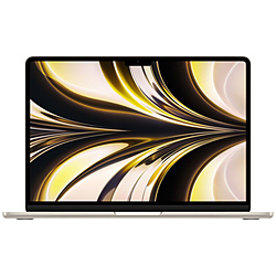 MacBook Air 13インチ Apple M2チップ搭載モデル [2022年モデル /SSD 256GB /メモリ 8GB /8コアCPUと8コアGPU ] スターライト MLY13J/A  スターライト MLY13J/A